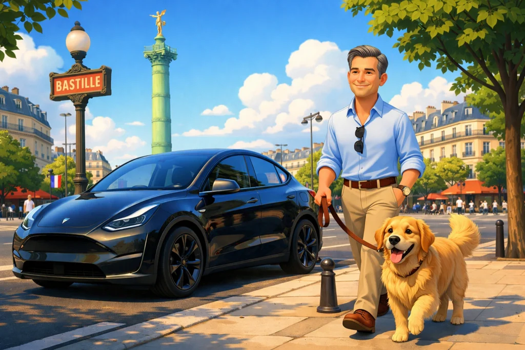 Taxi animalier Paris 11 Bastille transportant un chien et un chat dans un véhicule adapté
